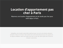 Tablet Screenshot of holidayflat.fr
